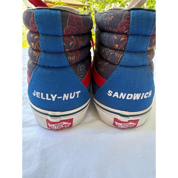 Vans Off The Wall Custom Made JellyNut Sandwich High Tops Women's 8 Men's 6/5 - Picture 4 of 13